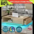 ALFORDSON Coffee Table LED RGB Light Storage Drawer Modern Furniture Oak