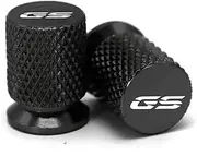 VLOZDJOF Compatible with BMW R1200GS R1250GS R 1200GS R1250 GS R 1250 GS LC ADV Motorcycle Tire Valve Air Port Stem Cover Cap Plug CNC Accessories(Black)