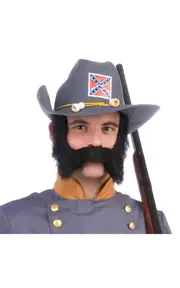 Military General Moustache And Sideburns