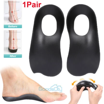 1Pair 3/4 Orthotic Shoe Insoles Flat Feet Plantar Fasciitis High Arch Support