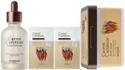 SKINFOOD CARROT CAROTENE DAILY MASK / MOIST EFFECTOR AMPOULE + 2 CALMING MASKS