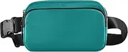 [GAIGEO] Cadet Blue Women Fanny Packs Waterproof Belt Bag Hip Pouch Cute Waist Pack for Women, Dark Cyan, 8 x 5.3 x 2.3 inch, Funny Print
