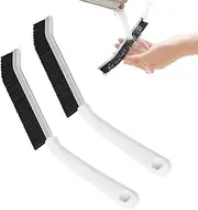 Groove Detailing Brush,Hard Bristle Crevice Cleaning Brush - 2X Grout Cleaner Scrubbers Tool for Tight Narrow Spaces Household Blind Baseboard Fan Kitchen Bathroom Sink Tile