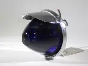 Beehive light with hood and metal base 2.5" Purple Round incandescent barjan NEW