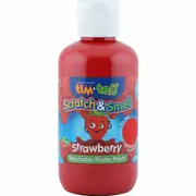 Tim & Tess Scratch & Smell Children's Washable Poster Paint Strawberry 250ml