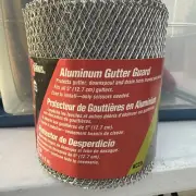 6 in x 20 ft Dennis Aluminum Gutter Guard Roll Metal Strain Leaf Filter