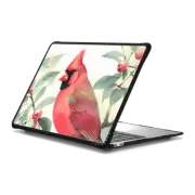 MacBook Air 13-inch (M1 / Intel) Impact Case Red cardinal bird and berries - cottagecore winter watercolour