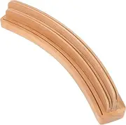 Cards Base Rack- Holders Deck of Card Stand Senior Card Tray Curved Serving Tabletop Cardholder Display Serve Reception Cranked Game Card Holder Wooden Beige