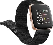 Adjustable Nylon Bands Compatible with Fitbit Versa 2 / Fitbit Versa/Versa Lite/Versa SE, Soft Breathable Sport Replacement Wristbands for Fitbit Versa Smart Watch Women Men