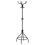 NIPÅSEN hat and coat stand, black, 181 cm