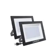 2 Pack LED Flood Lights Outdoor,150W 15000LM Super Bright Work Light with Plu...