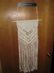 NEW TIMEYARD Macrame Hanging Wall Tapestry - Woven Art Boho Chic Home Decor, 33"