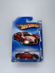 2010 Hot Wheels RED SATIN BUGATTI VEYRON Walmart Exclusive Ultra Rare