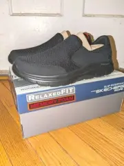 Skechers Shoes Slip Ons Mens Relaxed Fit Flex Advantage Soft Toe Resis 10.5 New