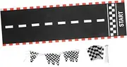Zerodeko 1Set Checkered Racing Flag Flags for Race Car Themed for Cheering Events and Photoshoots Car Themed Room Decor