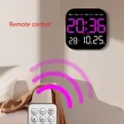 Elegant Wall Clock with Remote Control and 12/24h Format 10 Brightness Levels