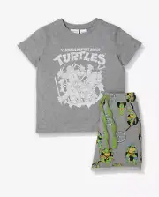 NEW PETER ALEXANDER PJ SET TOP & SHORTS JNR KIDS Sz 12 RRP$69.95