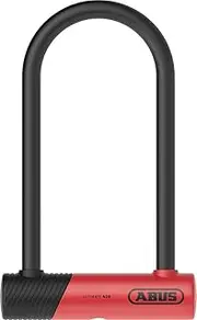 ABUS Ultimate 420K U-lock with Lock Holder USH - Robust Bicycle Lock with Practical Holder for Transport - Bicycle Accessories - Red