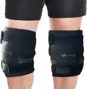 Ice Packs for Knee Injuries Reusable, 2 Gel Ice Wraps for Knee Pain Relief an...