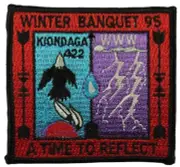 Kiondaga Lodge 422 Buffalo Trace IN Winter Banquet 95 Patch BLK Bdr (NE1295)
