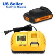 Lizone 4.0Ah 20V Battery and Charger Combo Kit for Dewalt 20V Max XR Battery