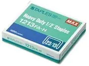 1213FAH Max Hd-12f Flat Clinch 1000pk 1.3cm Staples