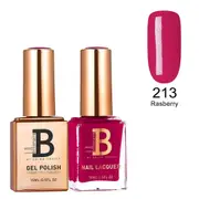 Billionaire Gel Polish UV LED & Nail Lacquer Duo 213 Rasberry 15ml