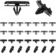 30 PCS Car Fender Flare Clips, Auto Front Fender Flare Rocker Moulding Clip, Bumper Shield Retainer Clips Replacement Compatible with Wrangler JK, Unlimited JK, Ram 4500 Ram 5500, 68039280-AA