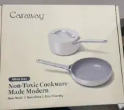 NEW Caraway Minis Duo Cookware 8” Fry Pan, 1.75 qt Sauce Pan With Lid