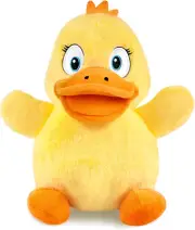 Squeaky Duck Dog Toy – Plush Chew Toy with 2 Squeakers & Crinkle Wings for Small