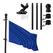 Flag Pole Kit Wall Mount Flagpoles For Top House Porch Residential Commercial Outdoor