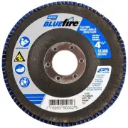 Norton 77696090082 4-1/2x7/8” BlueFire R884P ZA HD Type 27 Flap Discs 40G 10 pk
