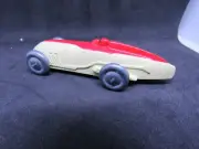 Atlas Dinky Toys Reproduction 23A Auto De Course RED / CREAM Diecast Model Car