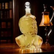 Trump Head-Shaped Whiskey Decanter - Lead-Free Glass for Liquor - Scotch