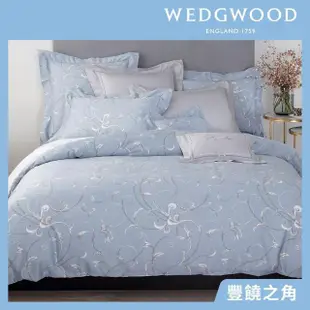 【WEDGWOOD】60支100%天絲兩用被枕套床包四件組-豐饒之角(加大)