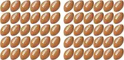 50Pcs Rugby Stress Ball, Mini Foam Sports Ball, Foam Sports Ball for School Carnival Reward, Bag Gift Fillers