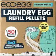 Ecoegg Laundry Egg Refill Pellets, 50 Washes (Tropical Breeze)