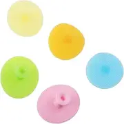 GOOHOCHY 5pcs Silicone Head Scrubber for Boy Girl Ergonomic Shampoo and Scalp Massage Brushes for Gentle Bath Cleansing and Exfoliation Portable and Easy to Hold