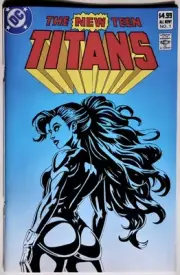 NEW TEEN TITANS # 1 BLANK SKETCH COVER DRAWN AND SIGNED ORIGINAL ART INK DONNA