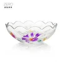在飛比找蝦皮商城優惠-ZERO原點居家 浮雕花玻璃碗(彩色) 玻璃水果盤 水果碗 