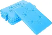 SECFOU Breast Milk Storage Lunch Box Ice Packs 4pcs Reusable Freezer Blocks Ice Pack Cooler for Outdoor