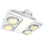 Brilliant Supernova II Quattro Dual Colour Bathroom 3 in 1 Heater Exhaust Fan Light
