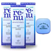 Renu Multi-Purpose Contact Lens Solution, Travel Size 2 Fl Oz (Pack Of 3) +BONUS