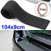 1x Black Car Rear Bumper Protector Cover Sill Scuff Plate Trims Auto Accessories (for: Volvo)
