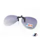 【Z-POLS】新一代輕量夾式好上掀漸層黑灰偏光Polarized抗UV400太陽眼鏡(夾上直接升級 近視族必備)
