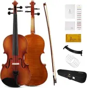 PHOENIX Violin 4/4 Full Size Kit, Violin Fiddle Set for Beginner Adults Student