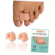Gel Toe Separator Spacers - (10pcs) Toe Spreaders with Aloe Vera Extract, Toe