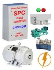 15 Hp CNC Rotary Phase Converter-- Mills, Lathes, Plasma Cutters & Woodworking