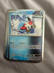 Pokemon TCG Card Holiday 2024 Stamp Twilight Masquerade 062/167 Iron Bundle