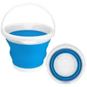 Collapsible Mop Bucket and Ice Bucket-5L(1.3 Gallon) Household Cleaning Silic...